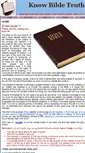 Mobile Screenshot of knowbibletruth.com